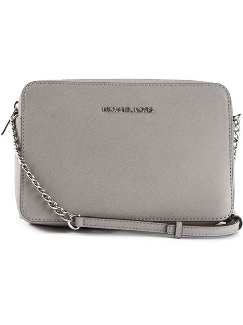 michael kors black and grey purse|gray crossbody purse boutique.